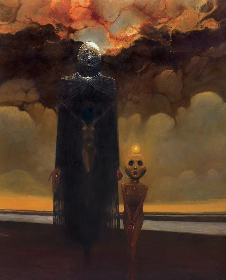 Zdzislaw Beksinski Painting by Achraf Mofrij - Fine Art America