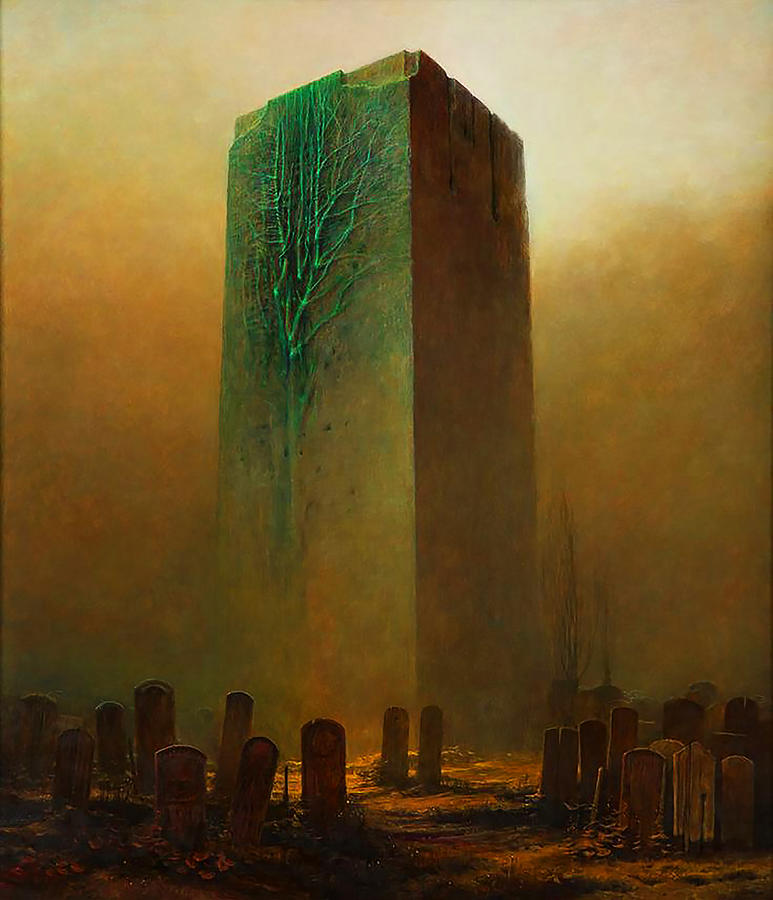 Zdzislaw Beksinski Painting by Vintage Illustrations - Fine Art America