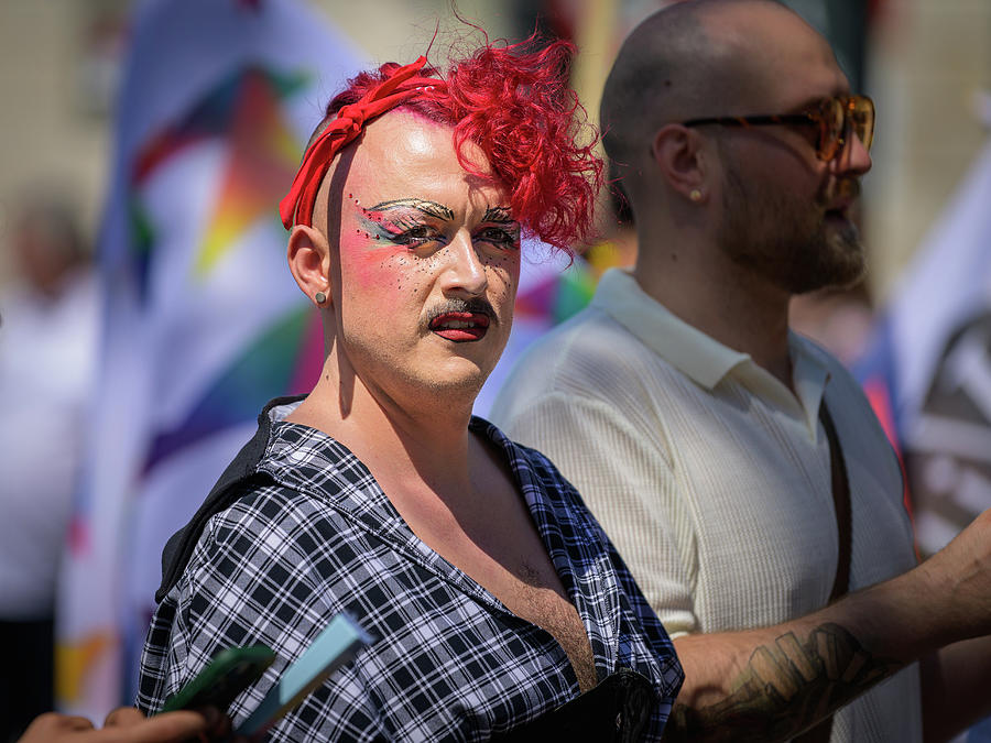 People at Vienna Pride on Wiener Ringstrasse Photograph by Stefan ...