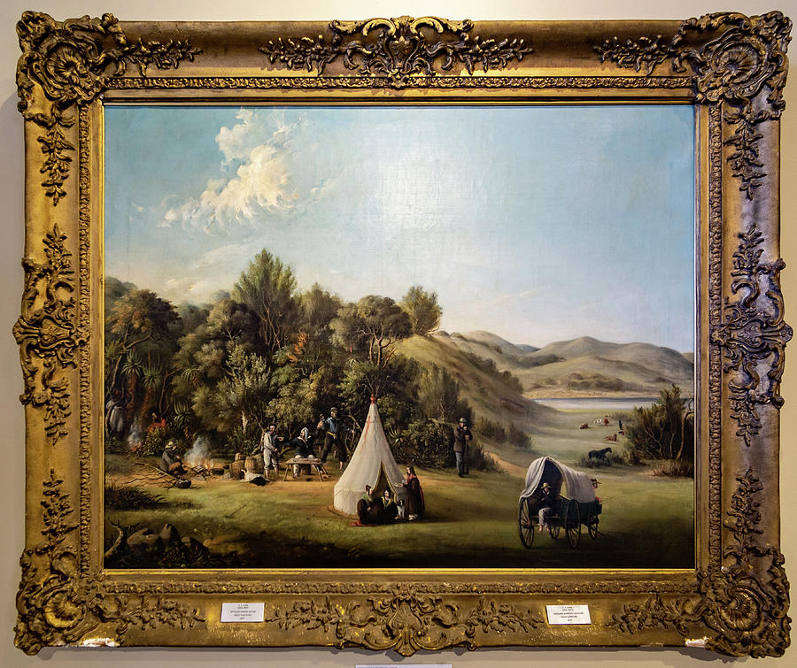 1820s Settlers camped on the Great Fish Inxuba River Painting by ...