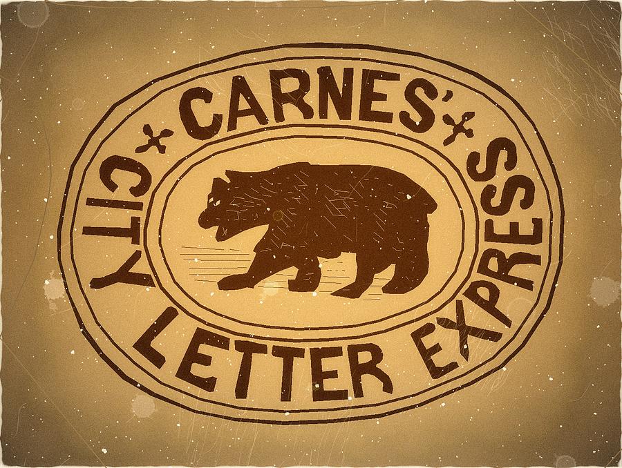 1863 - Carnes City Letter Express - Sahara Edition - Mail Art Post Digital Art by Fred Larucci