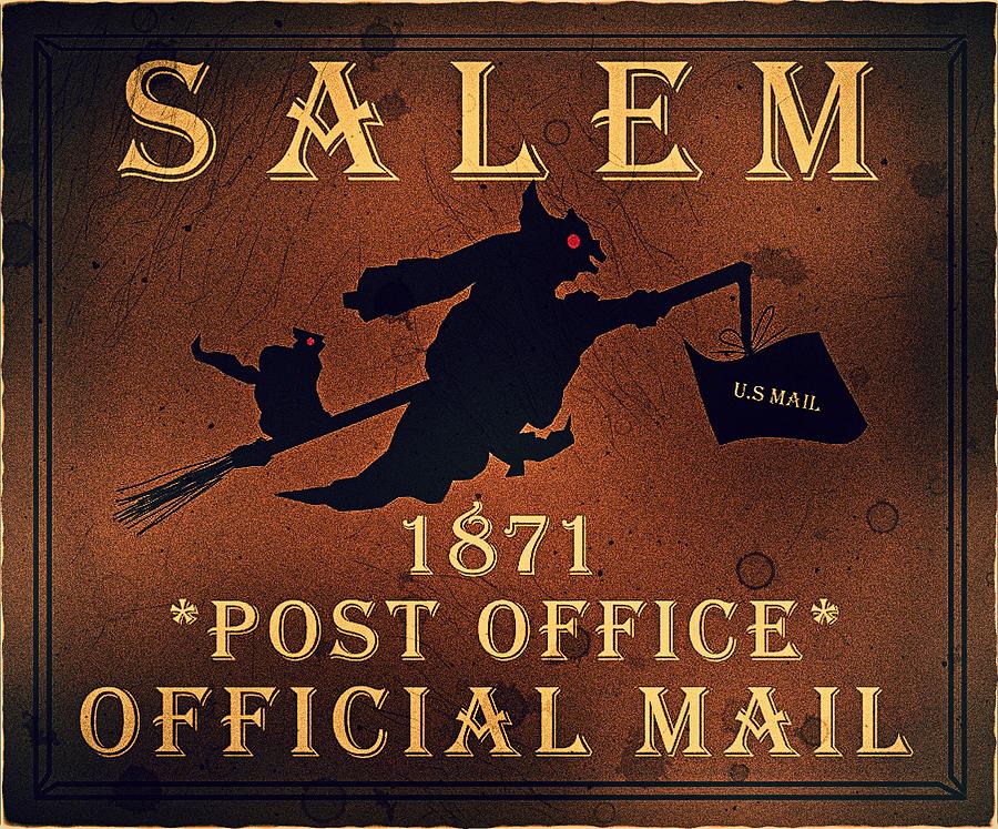 1871 Salem - Official Mail P.O. - Bronze - Mail Art Digital Art by Fred Larucci