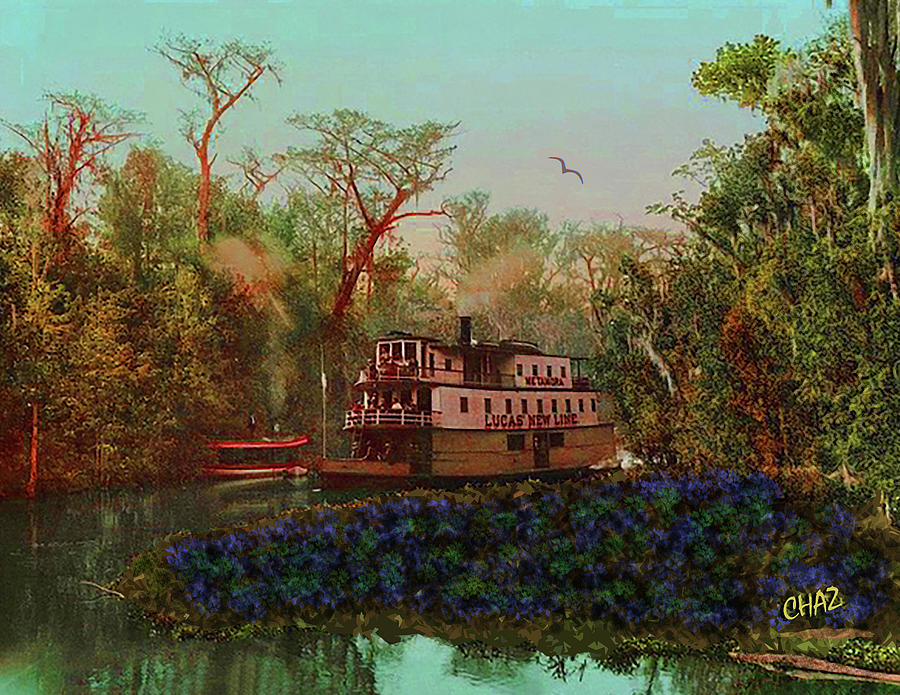 1875 Florida Riverboat Digital Art by CHAZ Daugherty