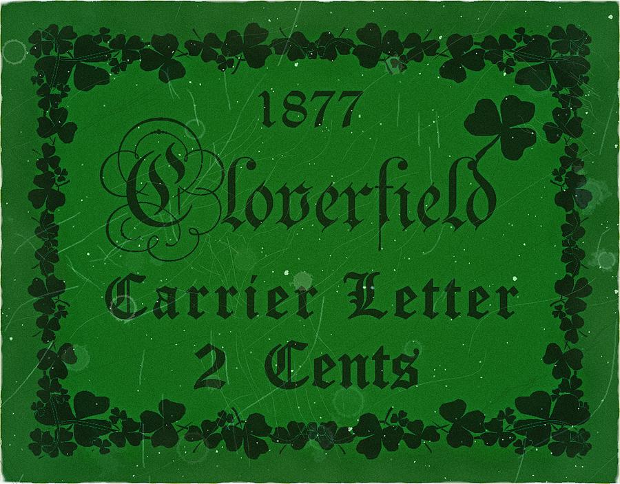 1877 Cloverfield -  2cts. - Carrier Letter -  Green Edition  - Mail Art Digital Art by Fred Larucci