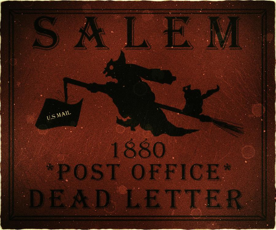 1880 Salem - DEAD Letter Post Office - Deep Bronze - Mail Art Digital Art by Fred Larucci