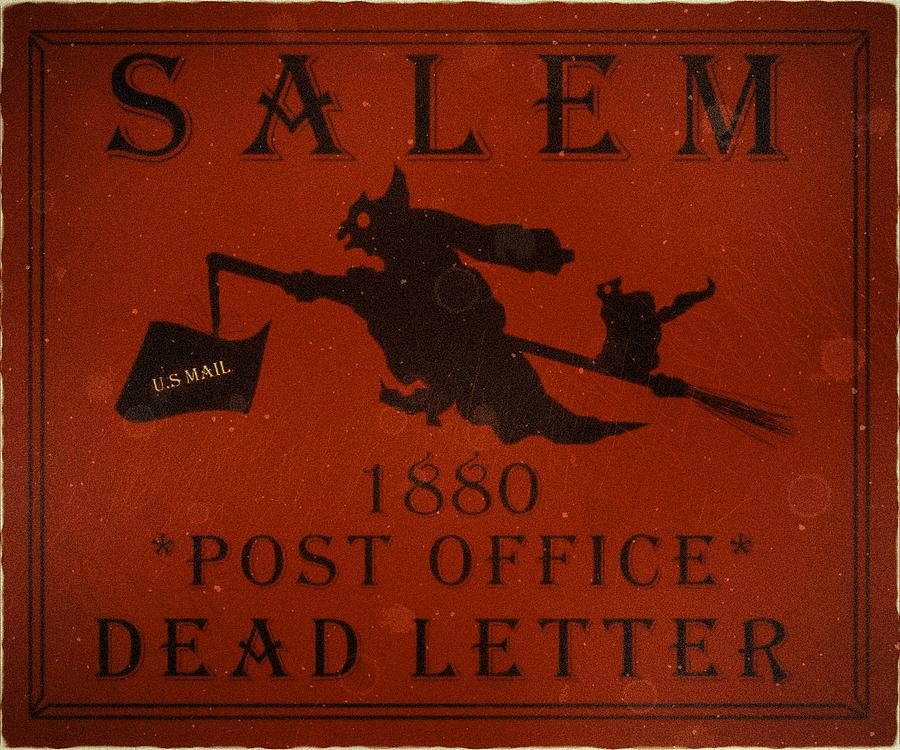 1880 Salem - DEAD Letter Post Office - Vermilion - Mail Art Digital Art by Fred Larucci