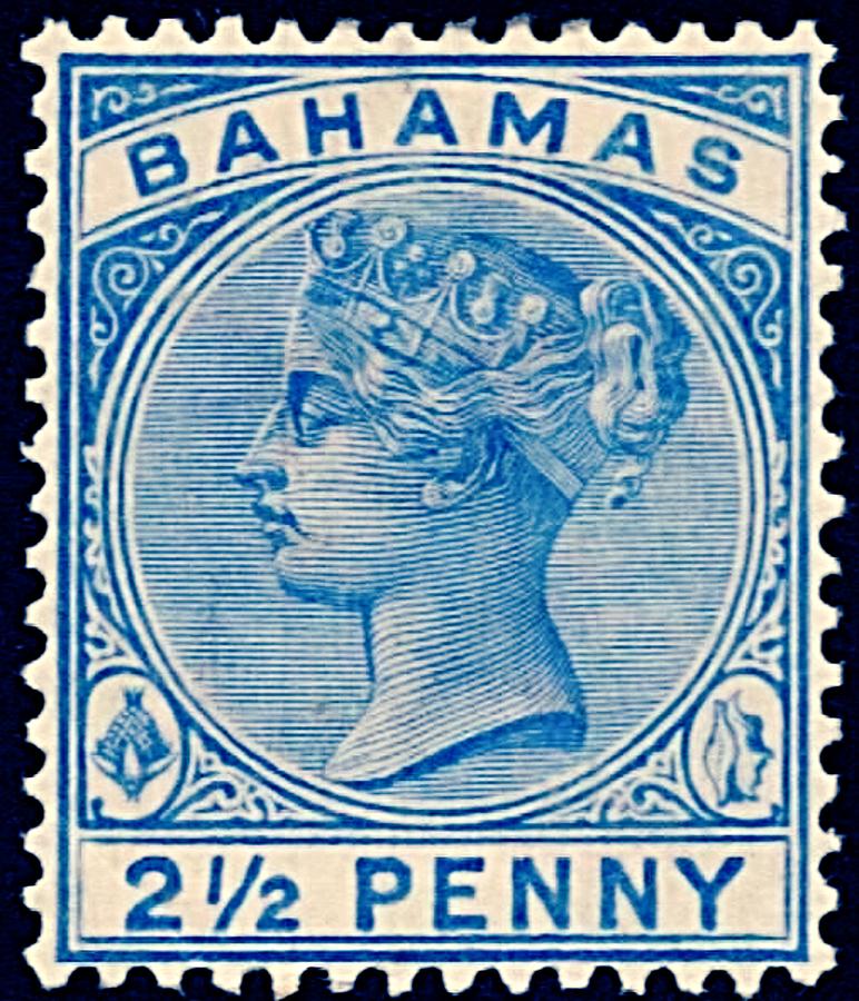 1884 Bahamas - No.28 - Stamp Art Digital Art by Fred Larucci