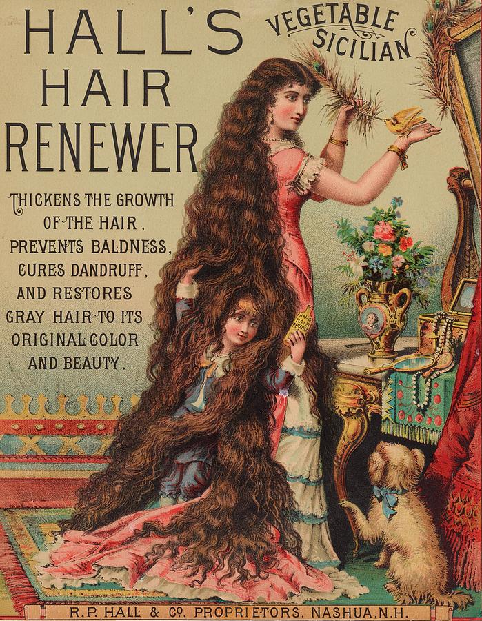 1887 Hair Renewer Digital Art by Kim Kent