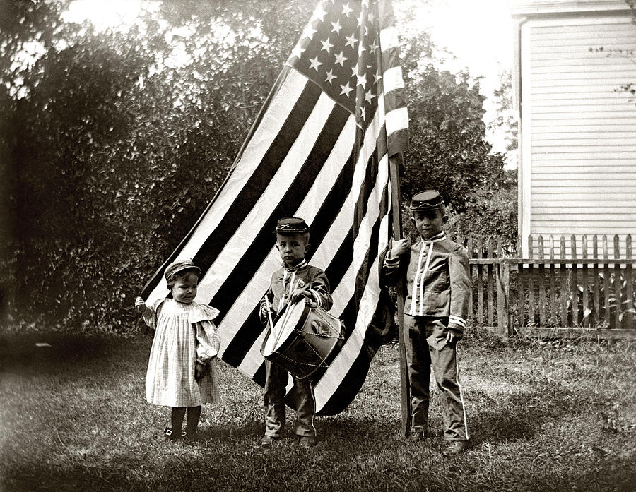 1890 The Young Patriots Photograph by Historic Image