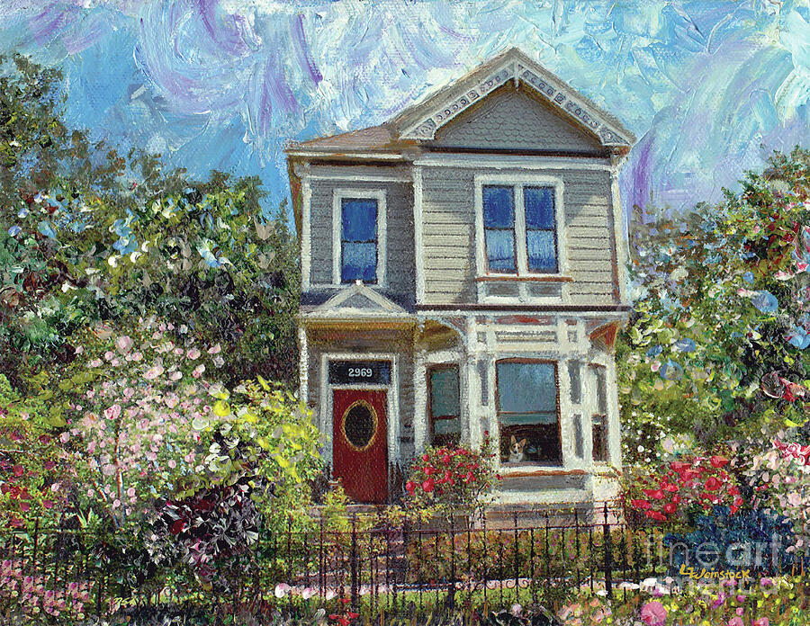 1892 Queen Anne Painting by Linda Weinstock