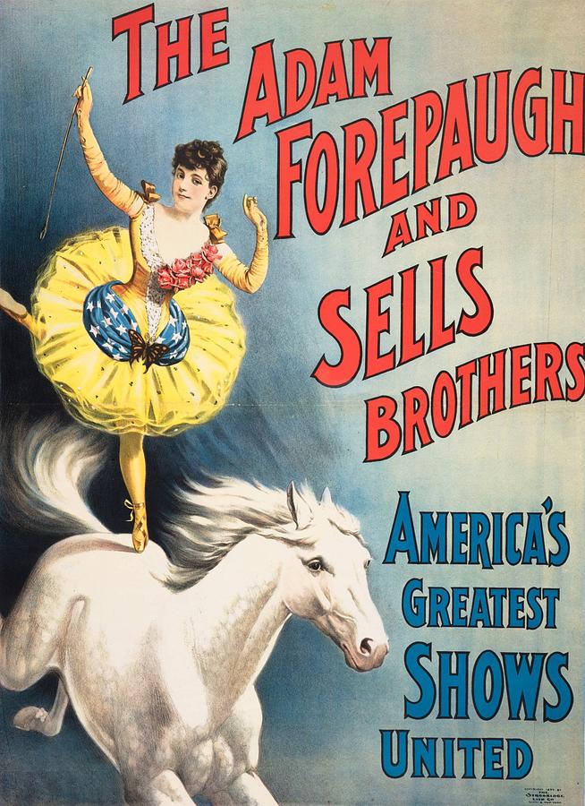 1898 Forepaugh and Sells Digital Art by Kim Kent