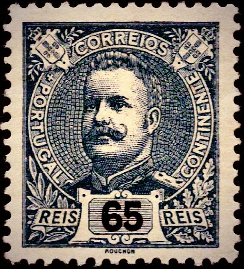 1898 Portugal - No.120 - Stamp Art Digital Art by Fred Larucci