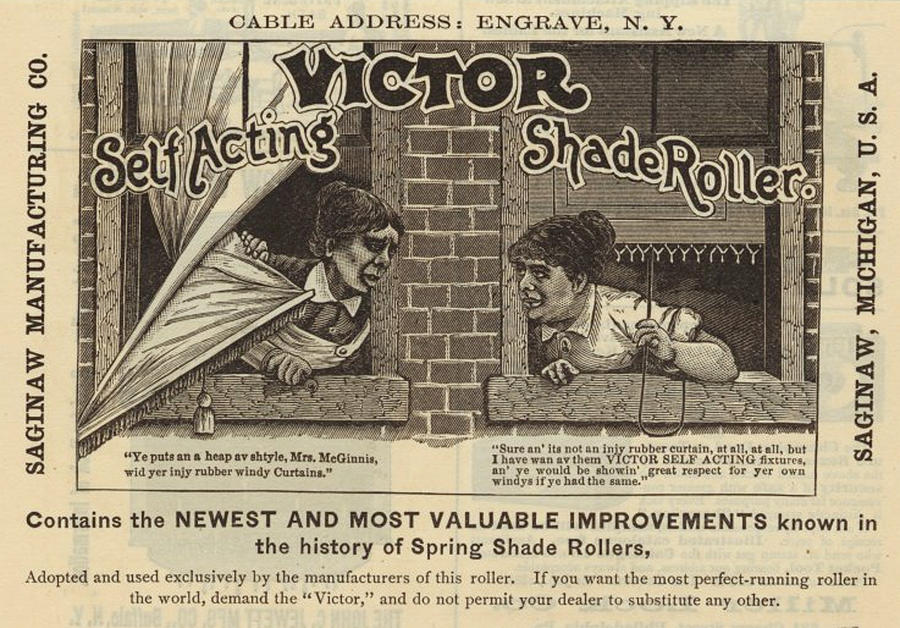 1898 Victor Roller Shade Digital Art by Kim Kent