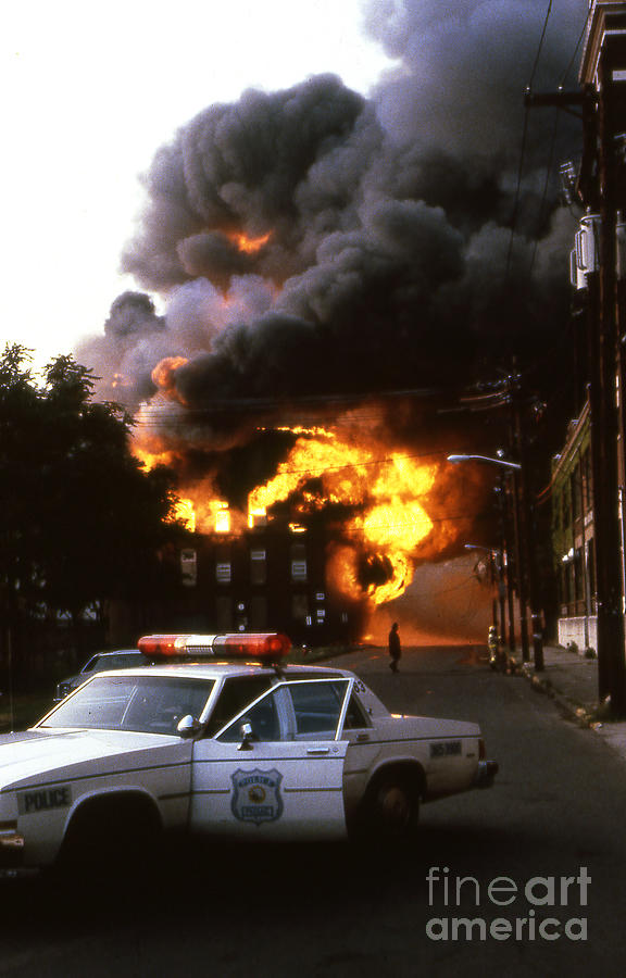 9-02-85 Passaic, NJ Labor Day Fire, Conflagration  #19 Photograph by Steven Spak