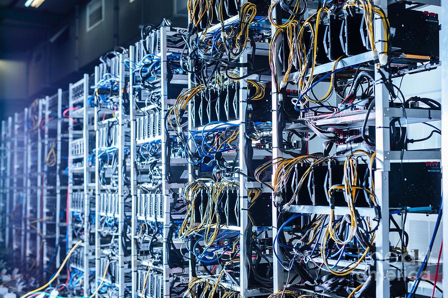 crypto mining at data center