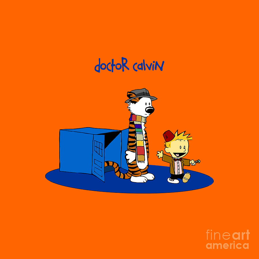 Calvin And Hobbes Drawing By Roland G Dombroski | Fine Art America