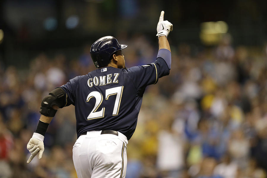 Carlos Gomez #19 Photograph by Mike McGinnis