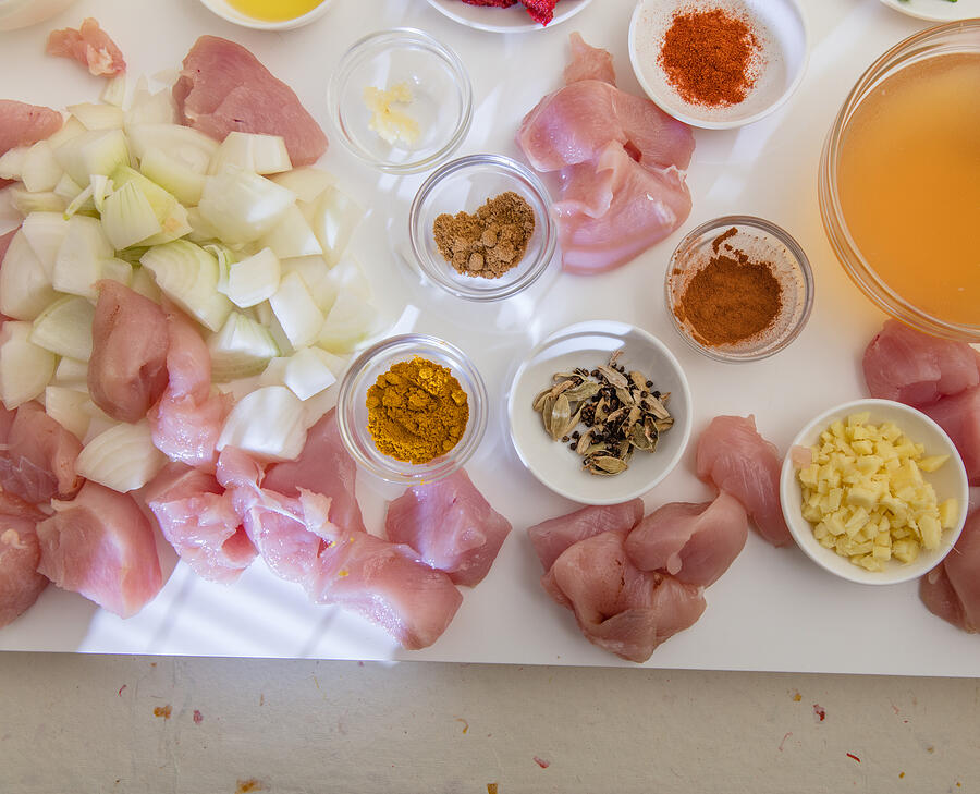 Chicken curry ingredients. #19 Photograph by Annick Vanderschelden Photography