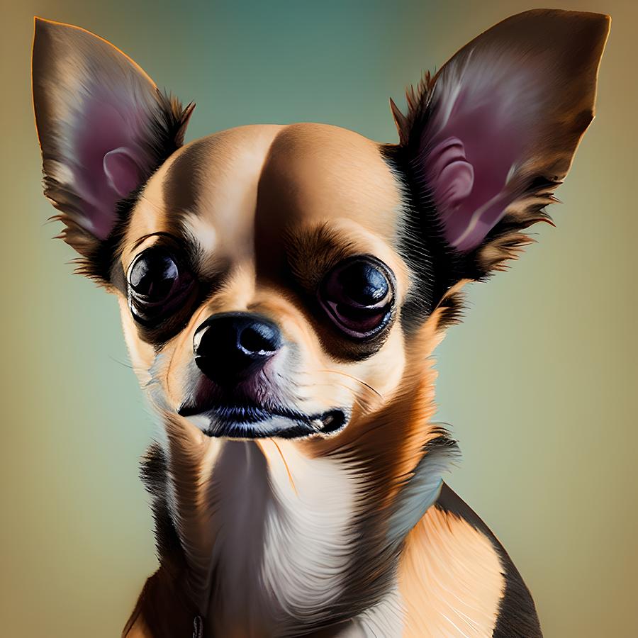 Chihuahua Dog, Generative AI Illustration Digital Art by Miroslav ...