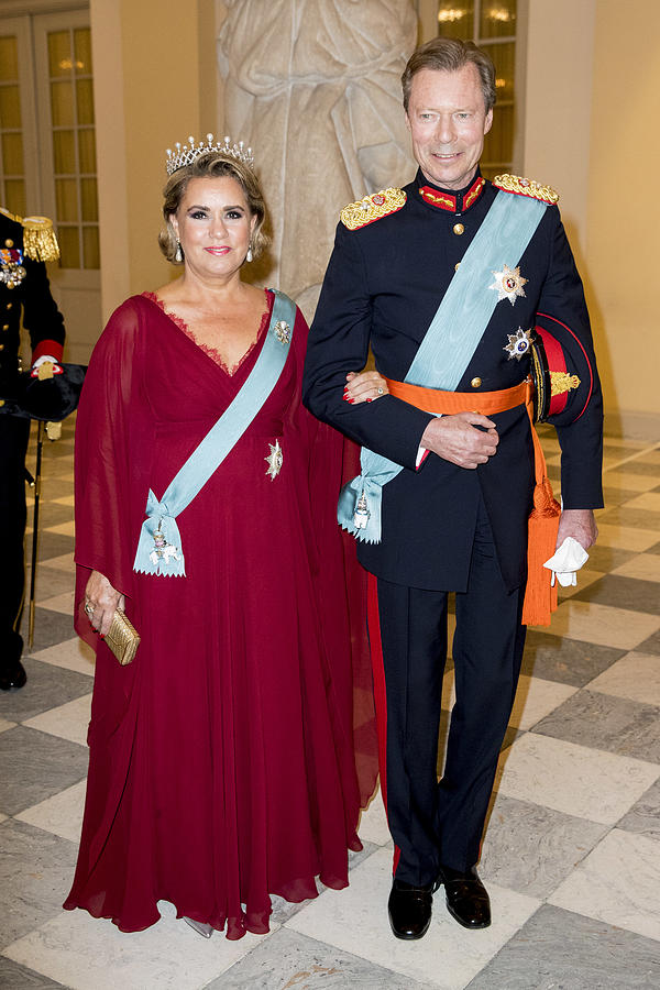 Crown Prince Frederik of Denmark Holds Gala Banquet At Christiansborg Palace #19 Photograph by Patrick van Katwijk