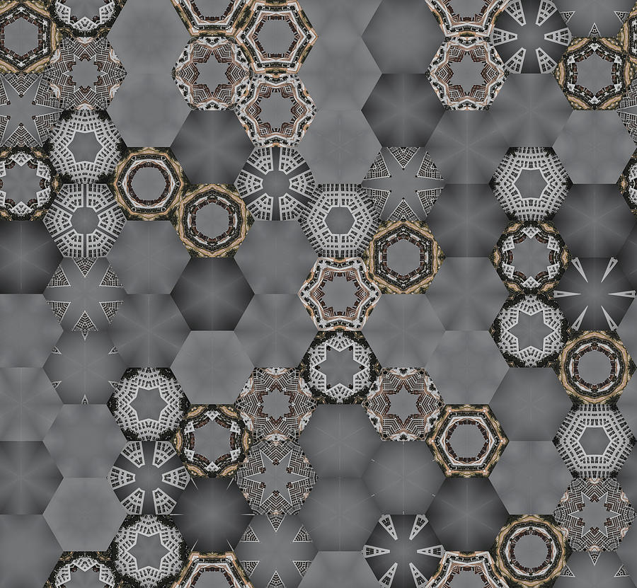 Hexagon Pattern for Apparels Digital Art by Tin Tran - Pixels