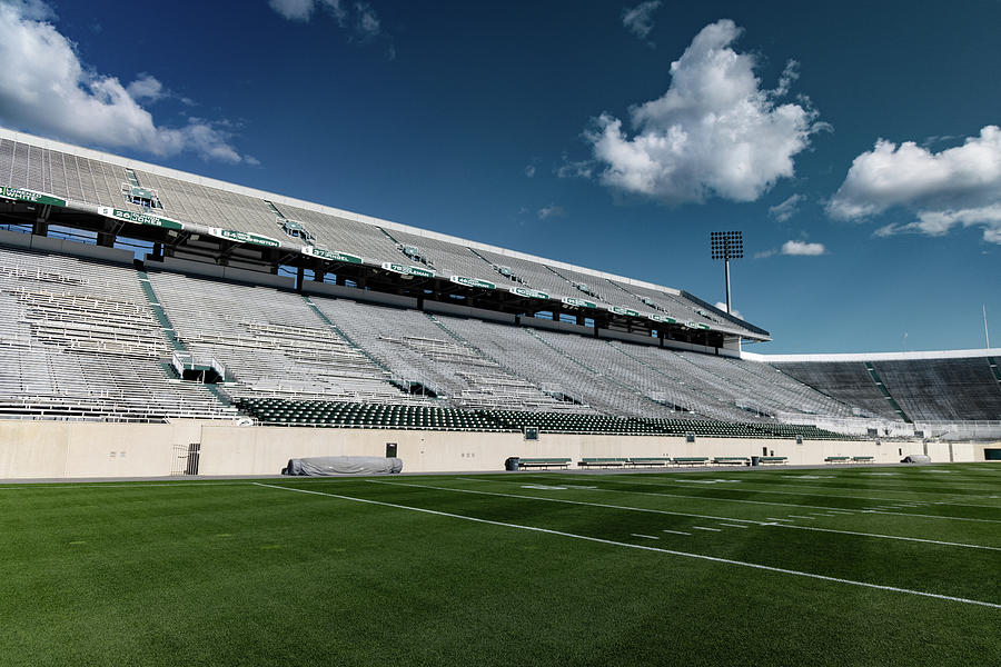 Inside Spartan Stadium on the campus of Michigan State University in East Lansing Michigan #19 Photograph by Eldon McGraw