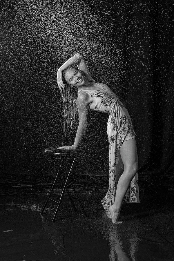Jennah modeling water splash photos #19 Photograph by Dan Friend