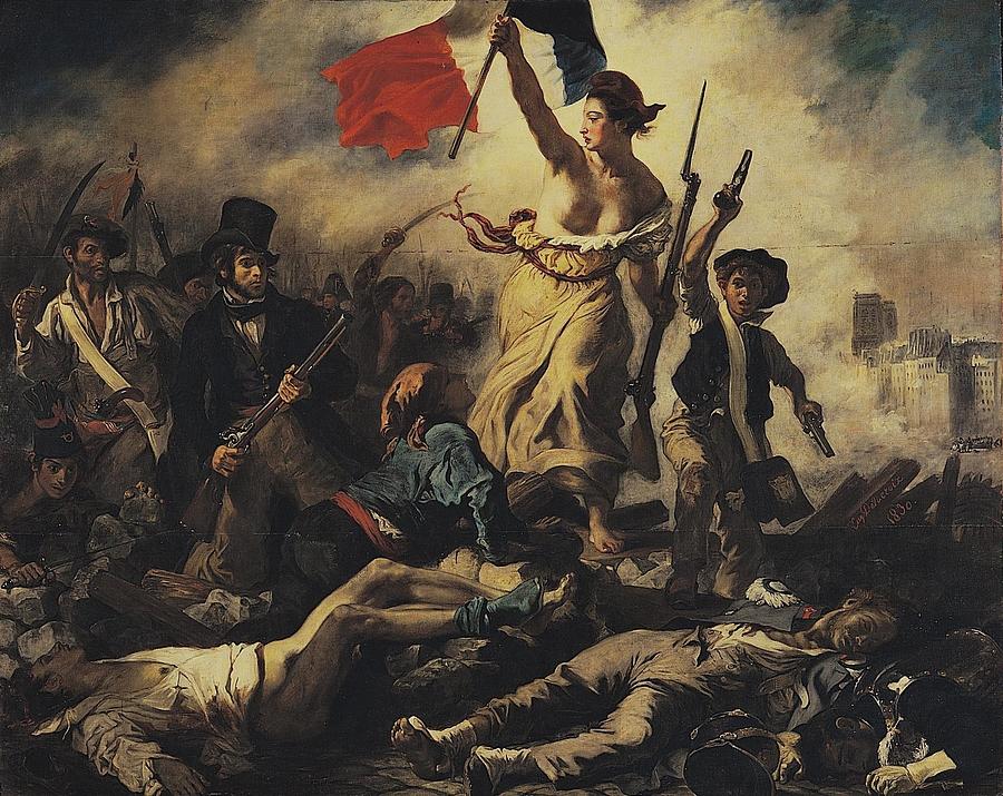 Liberty Leading the People #3 Painting by Eugene Delacroix