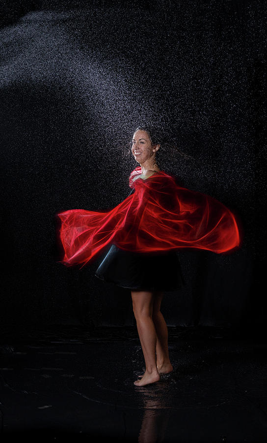 Mandy modeling water splash photos #19 Photograph by Dan Friend