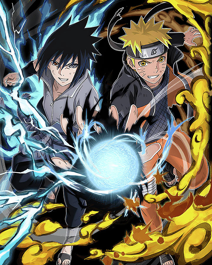 Naruto And Sasuke Digital Art by Lac Lac | Fine Art America