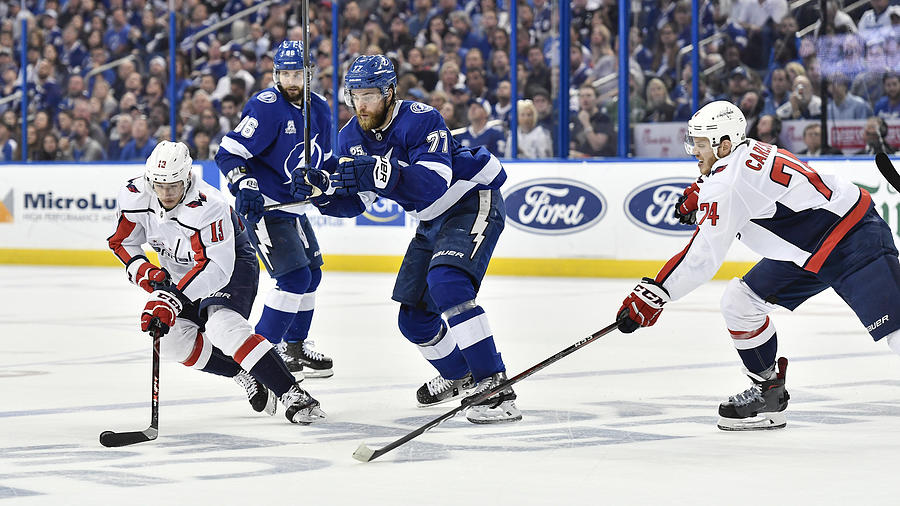NHL: MAY 13 Stanley Cup Playoffs Eastern Conference Finals Game 2 - Capitals at Lightning #19 Photograph by Icon Sportswire