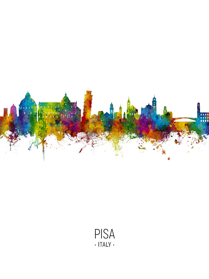 Pisa Italy Skyline #19 Digital Art by Michael Tompsett