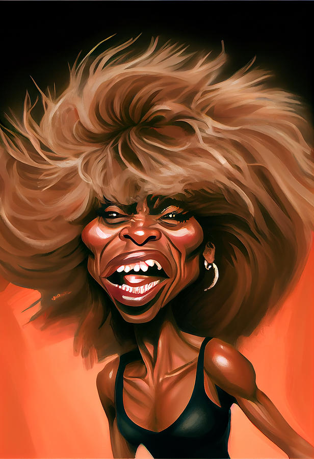 Tina Turner Caricature Mixed Media By Stephen Smith Galleries Fine Art America 