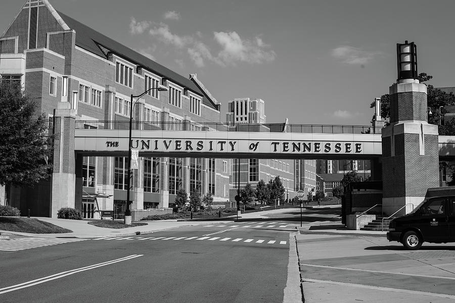 University of Tennesse black and white sign Photograph by Eldon McGraw