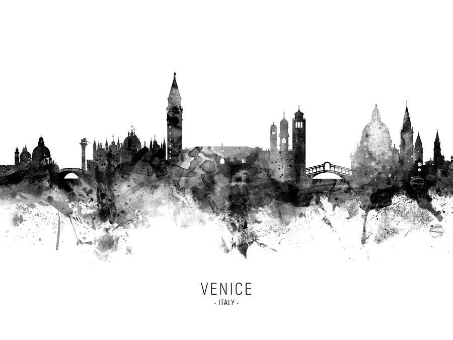 Venice Italy Skyline #19 Digital Art by Michael Tompsett