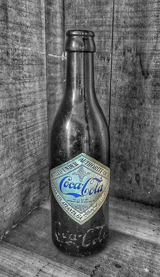1900s Coca Cola Company Blue Promotion Diamond Label 3 Photograph by Marianna Mills