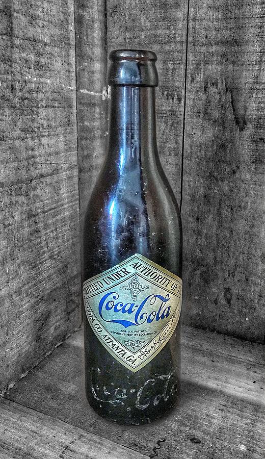1900s Coca Cola Company Blue Promotion Diamond Label - 4 Photograph by Marianna Mills