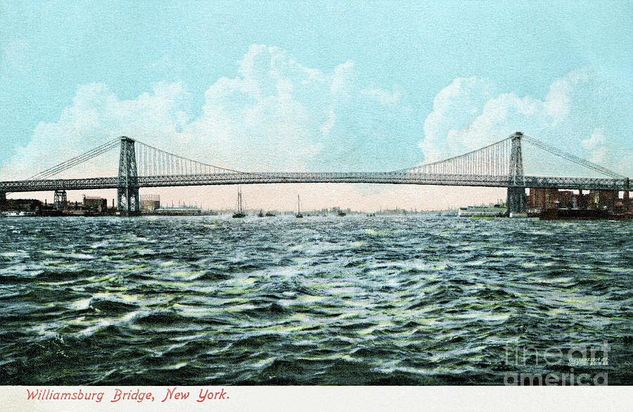 1904 Williamsburg bridge NYC Photograph by Aapshop