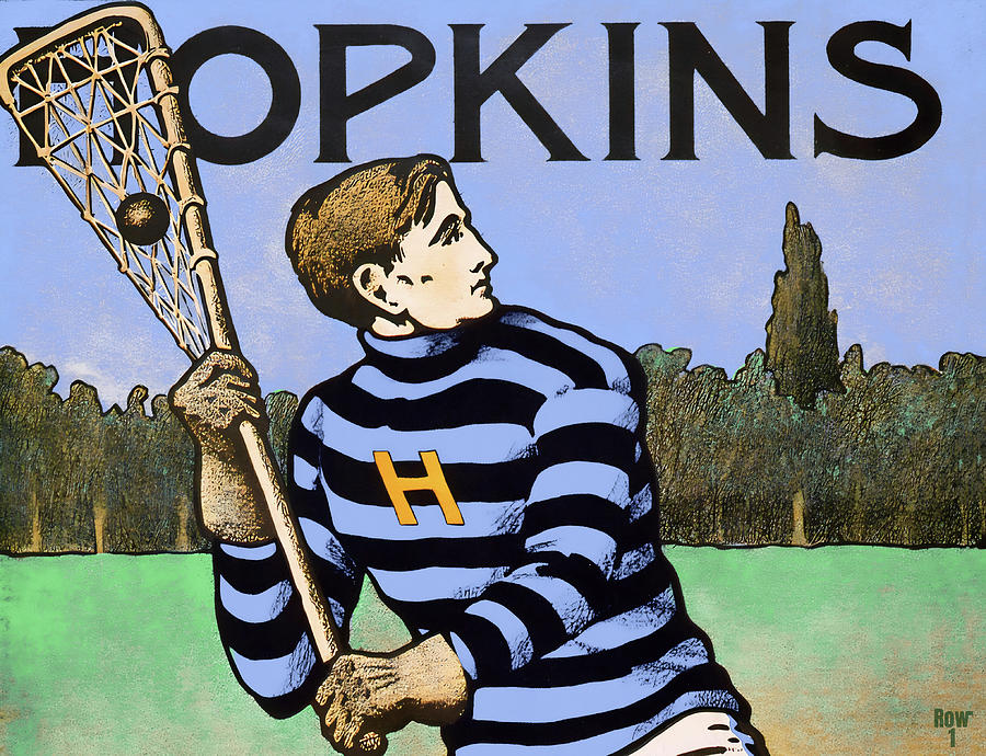 1905 Hopkins Lacrosse by Bristow Adams Mixed Media by Row One Brand