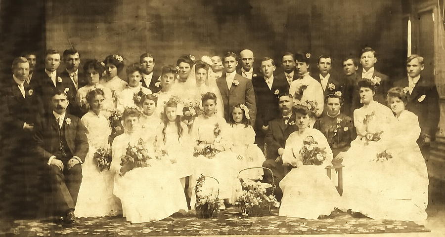1906 Bardarbis-Savage Wedding Photograph by Barbara Keith