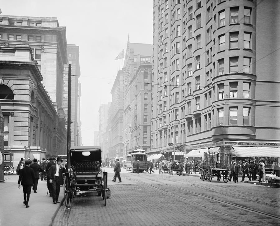 1907, Chicago, Illinois, Dearborn Street, Early 1900's, Black and White ...