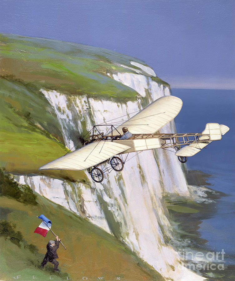 Bleriot XI Painting by Jack Fellows