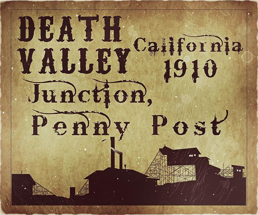 1910 Death Valley Junction Penny Post - Sand Edition  - Mail Art Digital Art by Fred Larucci