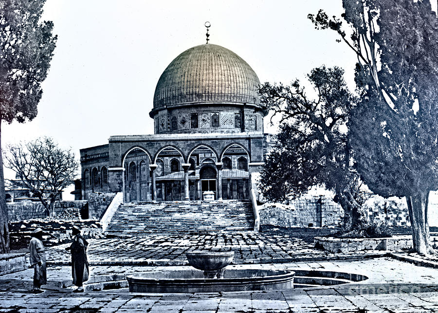 1910 Dome of the Rock Photograph by Munir Alawi