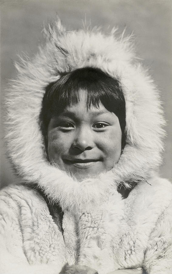 1910 Eskimo Child Photograph by Historic Image