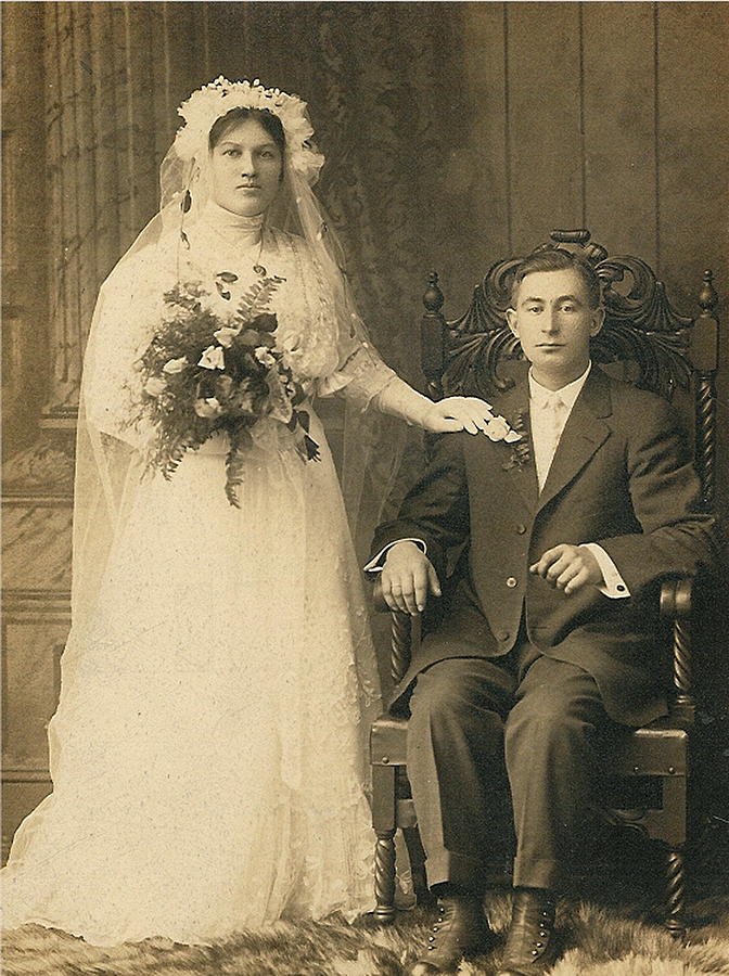 1912 Union of Bedarbis and Yanulonis Photograph by Barbara Keith