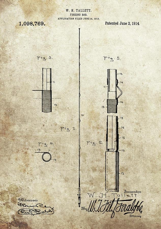 1952 Fishing Lure Patent Sticker by Dan Sproul - Fine Art America