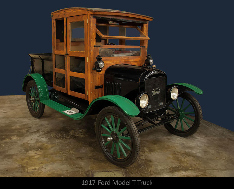 Car Decor Photograph - 1917 Ford Model T truck by Flees Photos