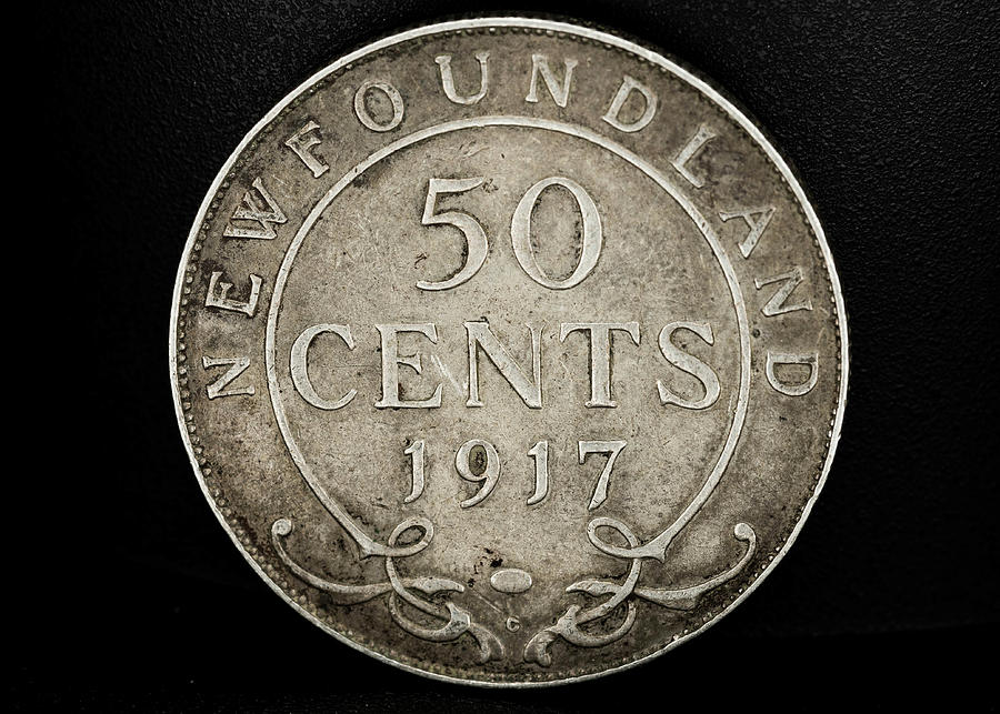1917 Newfoundland 50 Cents Photograph by Amelia Pearn
