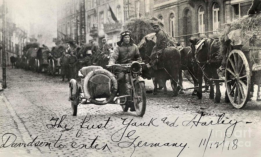 1918 Military Harley Davidson Photograph by Jon Neidert